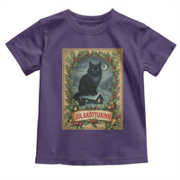 Nordic Christmas Cat Toddler T Shirt Jolakotturinn Yule Cat Icelandic - Wonder Print Shop