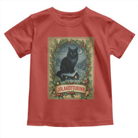 Nordic Christmas Cat Toddler T Shirt Jolakotturinn Yule Cat Icelandic - Wonder Print Shop