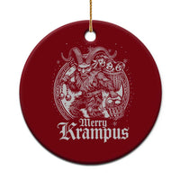 Christmas Krampus Ceramic Ornament Merry Krampus Norse Pagan Yule Horror Xmas - Wonder Print Shop