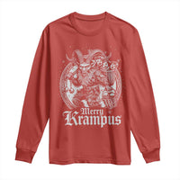 Christmas Krampus Long Sleeve Shirt Merry Krampus Norse Pagan Yule Horror Xmas - Wonder Print Shop
