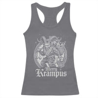Christmas Krampus Racerback Tank Top Merry Krampus Norse Pagan Yule Horror Xmas - Wonder Print Shop