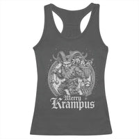 Christmas Krampus Racerback Tank Top Merry Krampus Norse Pagan Yule Horror Xmas - Wonder Print Shop