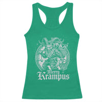 Christmas Krampus Racerback Tank Top Merry Krampus Norse Pagan Yule Horror Xmas - Wonder Print Shop