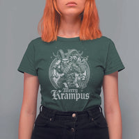 Christmas Krampus T Shirt For Women Merry Krampus Norse Pagan Yule Horror Xmas - Wonder Print Shop