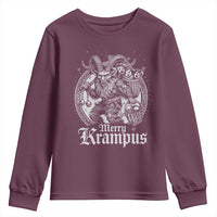 Christmas Krampus Youth Sweatshirt Merry Krampus Norse Pagan Yule Horror Xmas - Wonder Print Shop