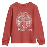 Christmas Krampus Youth Sweatshirt Merry Krampus Norse Pagan Yule Horror Xmas - Wonder Print Shop