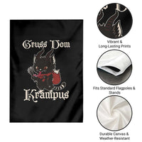 Christmas Krampus Cat Garden Flag Gruss Vom Krampus Pagan Yule Xmas - Wonder Print Shop