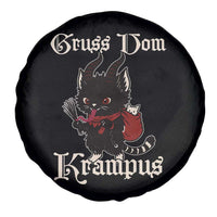 Christmas Krampus Cat Spare Tire Cover Gruss Vom Krampus Pagan Yule Xmas - Wonder Print Shop