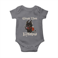 Christmas Krampus Cat Baby Onesie Gruss Vom Krampus Pagan Yule Xmas - Wonder Print Shop