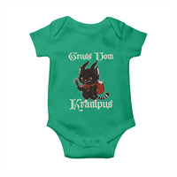 Christmas Krampus Cat Baby Onesie Gruss Vom Krampus Pagan Yule Xmas - Wonder Print Shop