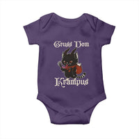 Christmas Krampus Cat Baby Onesie Gruss Vom Krampus Pagan Yule Xmas - Wonder Print Shop