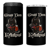 Christmas Krampus Cat 4 in 1 Can Cooler Tumbler Gruss Vom Krampus Pagan Yule Xmas - Wonder Print Shop