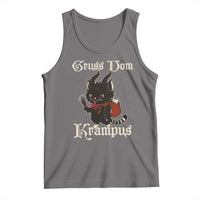 Christmas Krampus Cat Tank Top Gruss Vom Krampus Pagan Yule Xmas - Wonder Print Shop