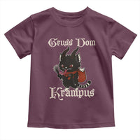Christmas Krampus Cat Toddler T Shirt Gruss Vom Krampus Pagan Yule Xmas - Wonder Print Shop