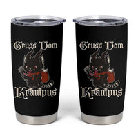 Christmas Krampus Cat Tumbler Cup Gruss Vom Krampus Pagan Yule Xmas - Wonder Print Shop