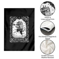 Christmas Krampus Garden Flag Pagan Yule Nordic Xmas Krampus Evil Tarot Card - Wonder Print Shop