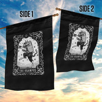 Christmas Krampus Garden Flag Pagan Yule Nordic Xmas Krampus Evil Tarot Card - Wonder Print Shop