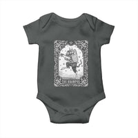 Christmas Krampus Baby Onesie Pagan Yule Nordic Xmas Krampus Evil Tarot Card - Wonder Print Shop