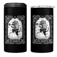 Christmas Krampus 4 in 1 Can Cooler Tumbler Pagan Yule Nordic Xmas Krampus Evil Tarot Card - Wonder Print Shop