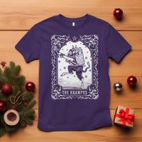Christmas Krampus T Shirt Pagan Yule Nordic Xmas Krampus Evil Tarot Card - Wonder Print Shop
