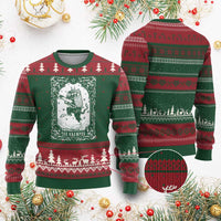 Xmas Krampus Ugly Christmas Sweater Pagan Yule Nordic Xmas Krampus Evil Tarot Card - Wonder Print Shop