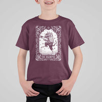 Christmas Krampus T Shirt For Kid Pagan Yule Nordic Xmas Krampus Evil Tarot Card - Wonder Print Shop