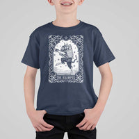 Christmas Krampus T Shirt For Kid Pagan Yule Nordic Xmas Krampus Evil Tarot Card - Wonder Print Shop
