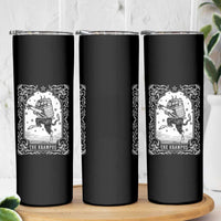 Christmas Krampus Skinny Tumbler Pagan Yule Nordic Xmas Krampus Evil Tarot Card - Wonder Print Shop