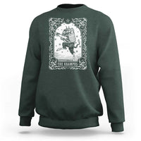 Christmas Krampus Sweatshirt Pagan Yule Nordic Xmas Krampus Evil Tarot Card - Wonder Print Shop