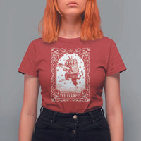 Christmas Krampus T Shirt For Women Pagan Yule Nordic Xmas Krampus Evil Tarot Card - Wonder Print Shop