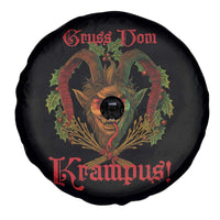 Nordic Christmas Krampus Spare Tire Cover Gruss Vom Krampus Pagan Yule Xmas - Wonder Print Shop