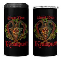 Nordic Christmas Krampus 4 in 1 Can Cooler Tumbler Gruss Vom Krampus Pagan Yule Xmas - Wonder Print Shop
