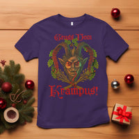 Nordic Christmas Krampus T Shirt Gruss Vom Krampus Pagan Yule Xmas - Wonder Print Shop