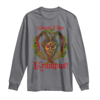 Nordic Christmas Krampus Long Sleeve Shirt Gruss Vom Krampus Pagan Yule Xmas - Wonder Print Shop