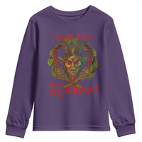 Nordic Christmas Krampus Youth Sweatshirt Gruss Vom Krampus Pagan Yule Xmas - Wonder Print Shop