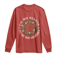 Tis The Season To Be The Heathen Long Sleeve Shirt Pagan Christmas Yule Holiday - Wonder Print Shop