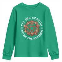 Tis The Season To Be The Heathen Youth Sweatshirt Pagan Christmas Yule Holiday - Wonder Print Shop