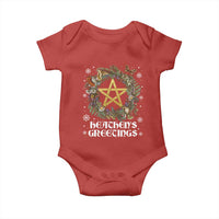 Heathens Greeting Baby Onesie Pagan Christmas Wreath Yule Holiday - Wonder Print Shop