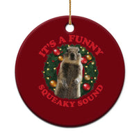 Funny Christmas Vacation Squirrel Movie Ceramic Ornament It Is A Funny Squeaky Sound Xmas Wreath - Wonder Print Shop