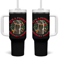 Funny Christmas Vacation Squirrel Movie Tumbler With Handle It Is A Funny Squeaky Sound Xmas Wreath - Wonder Print Shop