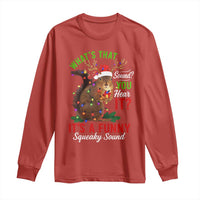 Funny Christmas Vacation Squirrel Movie Long Sleeve Shirt Whats That Sound You Hear It It Is A Funny Squeaky Sound - Wonder Print Shop