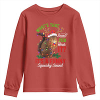 Funny Christmas Vacation Squirrel Movie Youth Sweatshirt Whats That Sound You Hear It It Is A Funny Squeaky Sound - Wonder Print Shop