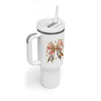 Jesus Christmas Coquette Bow Nativity Bible Verse Christian Tumbler With Handle - Wonder Print Shop