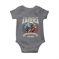 250 Years Of America Baby Onesie 250th American Anniversary Independence Bald Eagle - Wonder Print Shop