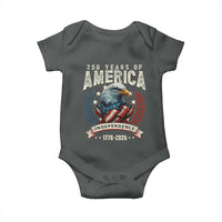 250 Years Of America Baby Onesie 250th American Anniversary Independence Bald Eagle - Wonder Print Shop