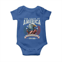 250 Years Of America Baby Onesie 250th American Anniversary Independence Bald Eagle - Wonder Print Shop