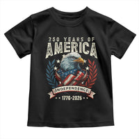 250 Years Of America Toddler T Shirt 250th American Anniversary Independence Bald Eagle - Wonder Print Shop