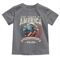 250 Years Of America Toddler T Shirt 250th American Anniversary Independence Bald Eagle - Wonder Print Shop