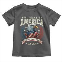 250 Years Of America Toddler T Shirt 250th American Anniversary Independence Bald Eagle - Wonder Print Shop