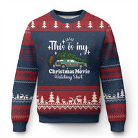 This Is My Xmas Movie Watching Ugly Christmas Sweater Vintage Xmas Tree Car - Wonder Print Shop